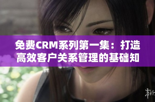 免费CRM系列第一集：打造高效客户关系管理的基础知识