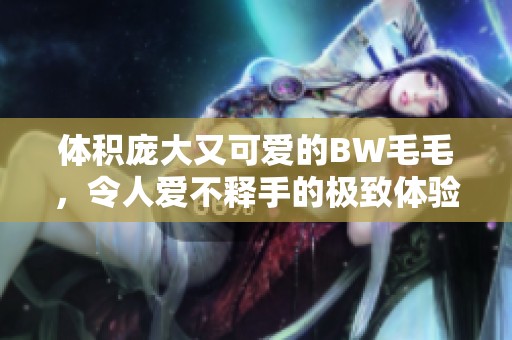 体积庞大又可爱的BW毛毛，令人爱不释手的极致体验