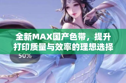 全新MAX国产色带，提升打印质量与效率的理想选择