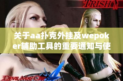 关于aa扑克外挂及wepoker辅助工具的重要通知与使用指南