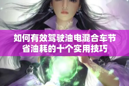 如何有效驾驶油电混合车节省油耗的十个实用技巧