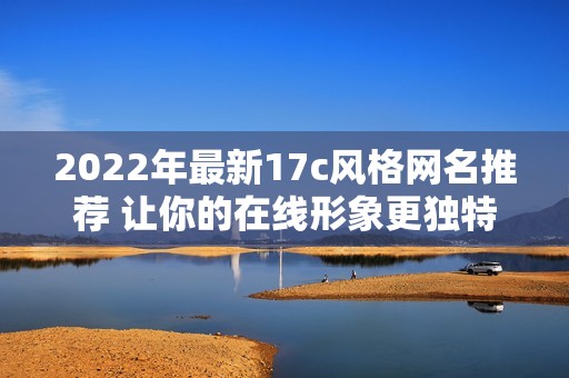 2022年最新17c风格网名推荐 让你的在线形象更独特